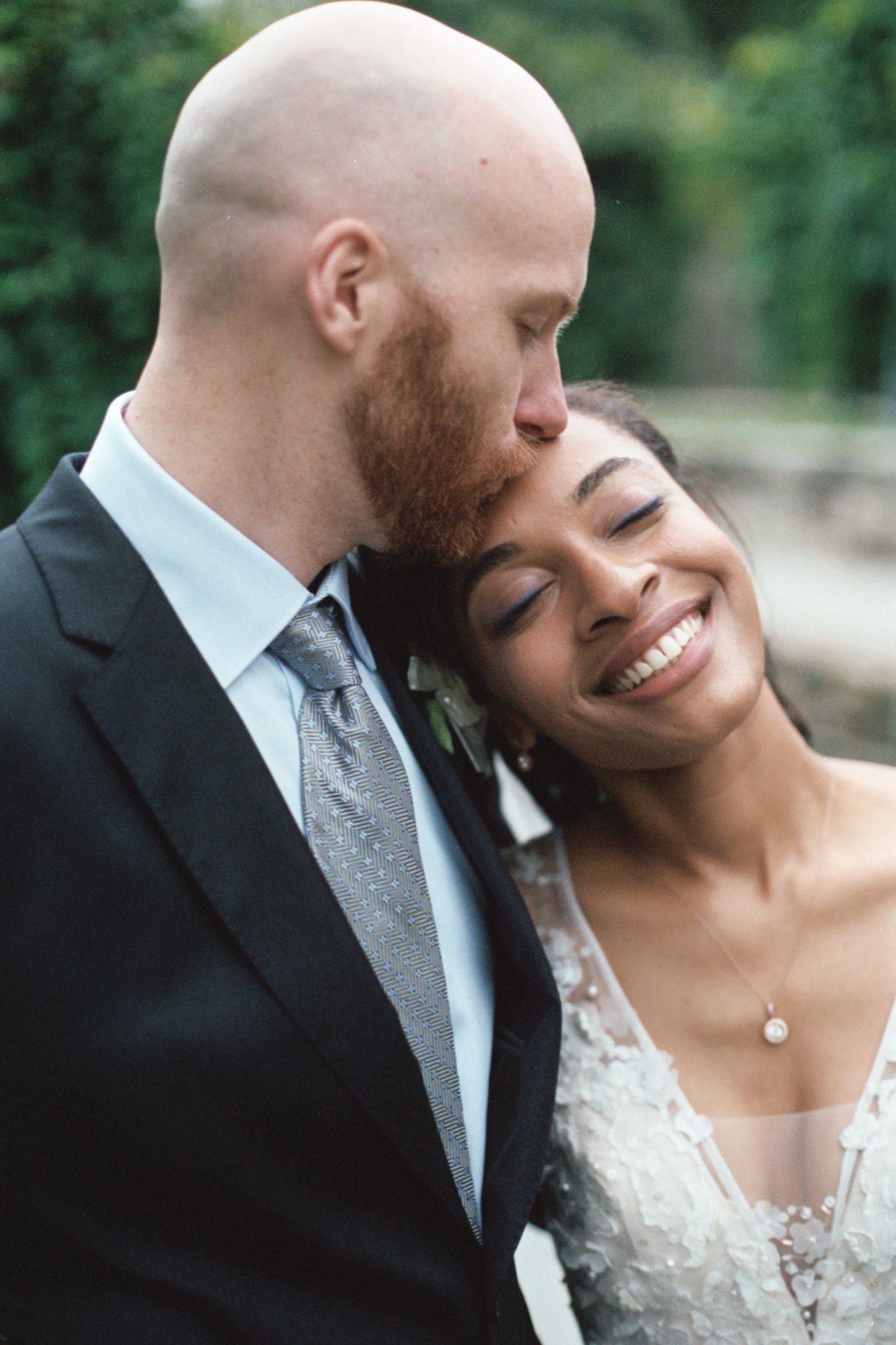 Couple laughing together